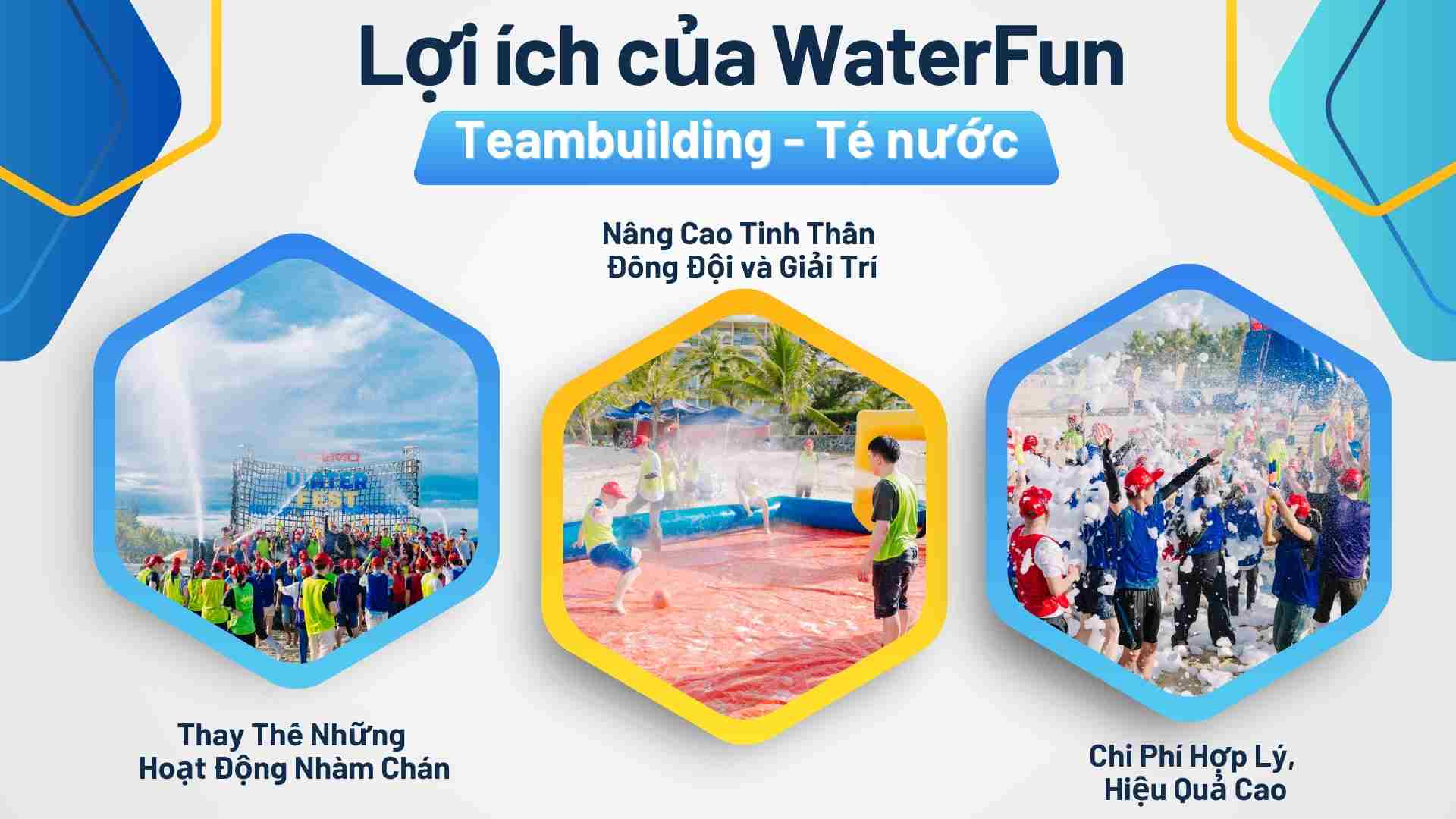 WaterFun - Loại hình Teambuilding mới Cho Doanh Nghiệp (Teambuidling té nước)