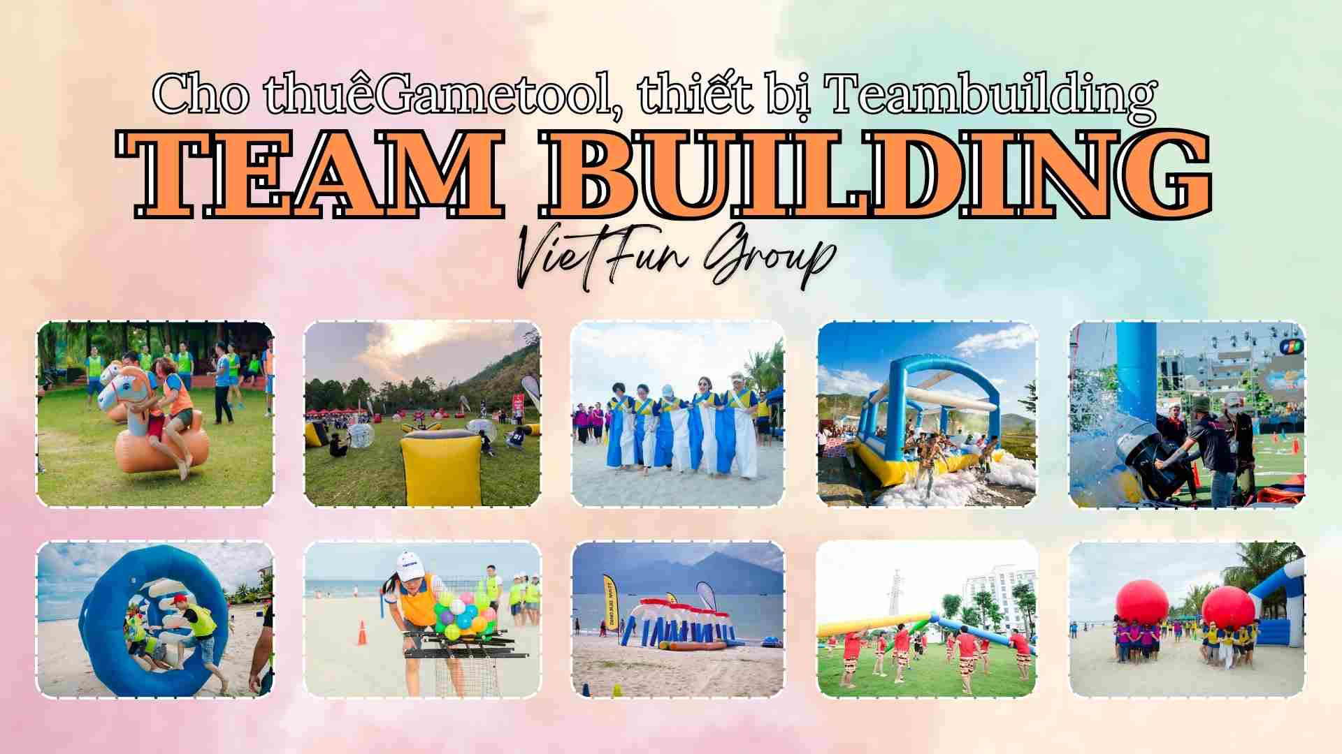 Dịch vụ cho thuê game tool và thiết bị chương trình teambuilding của VietFun Group