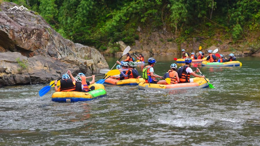 Rafting Trekking Tây Giang khoi hanh tai Da Nang